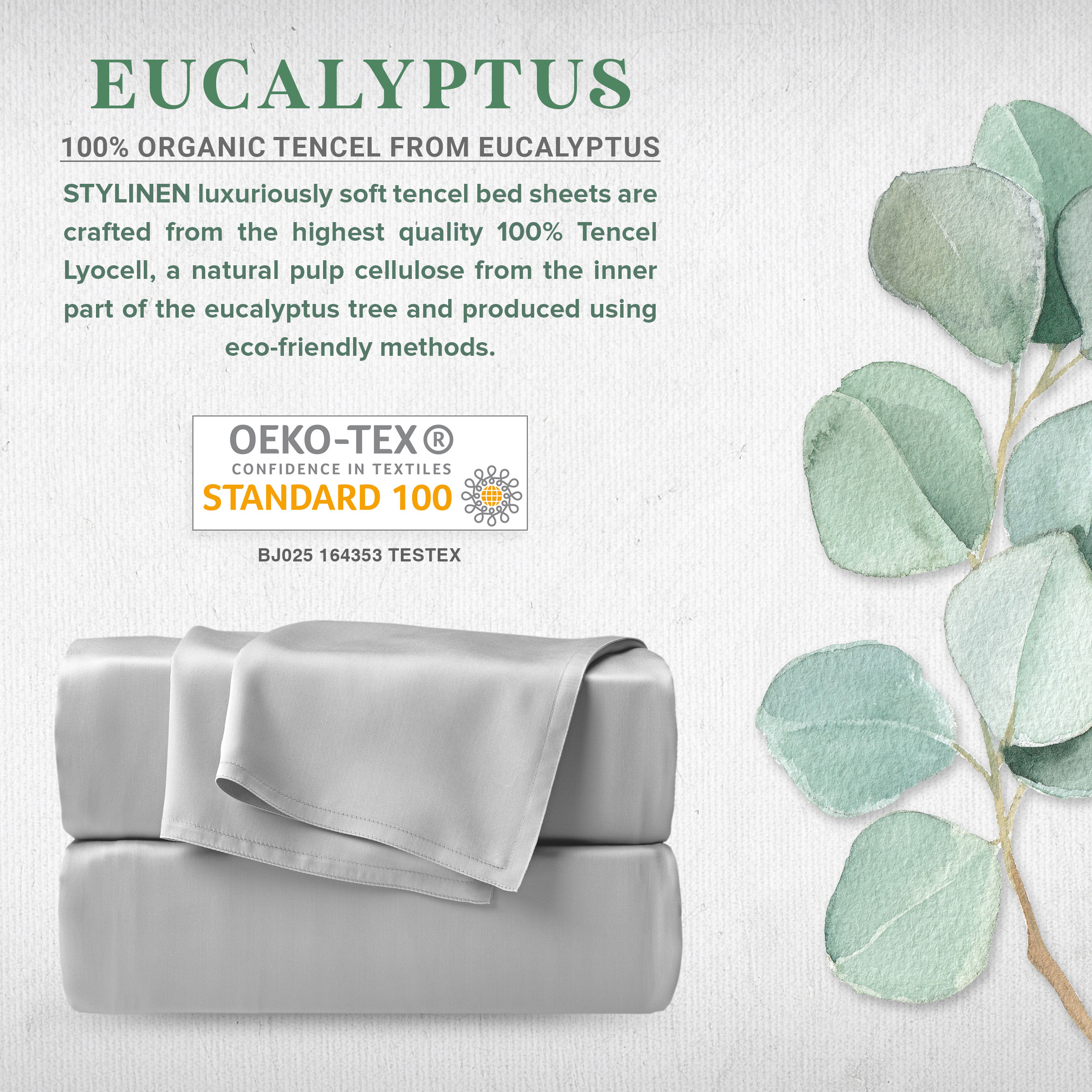 STYLINEN Eucalyptus Bed Sheets